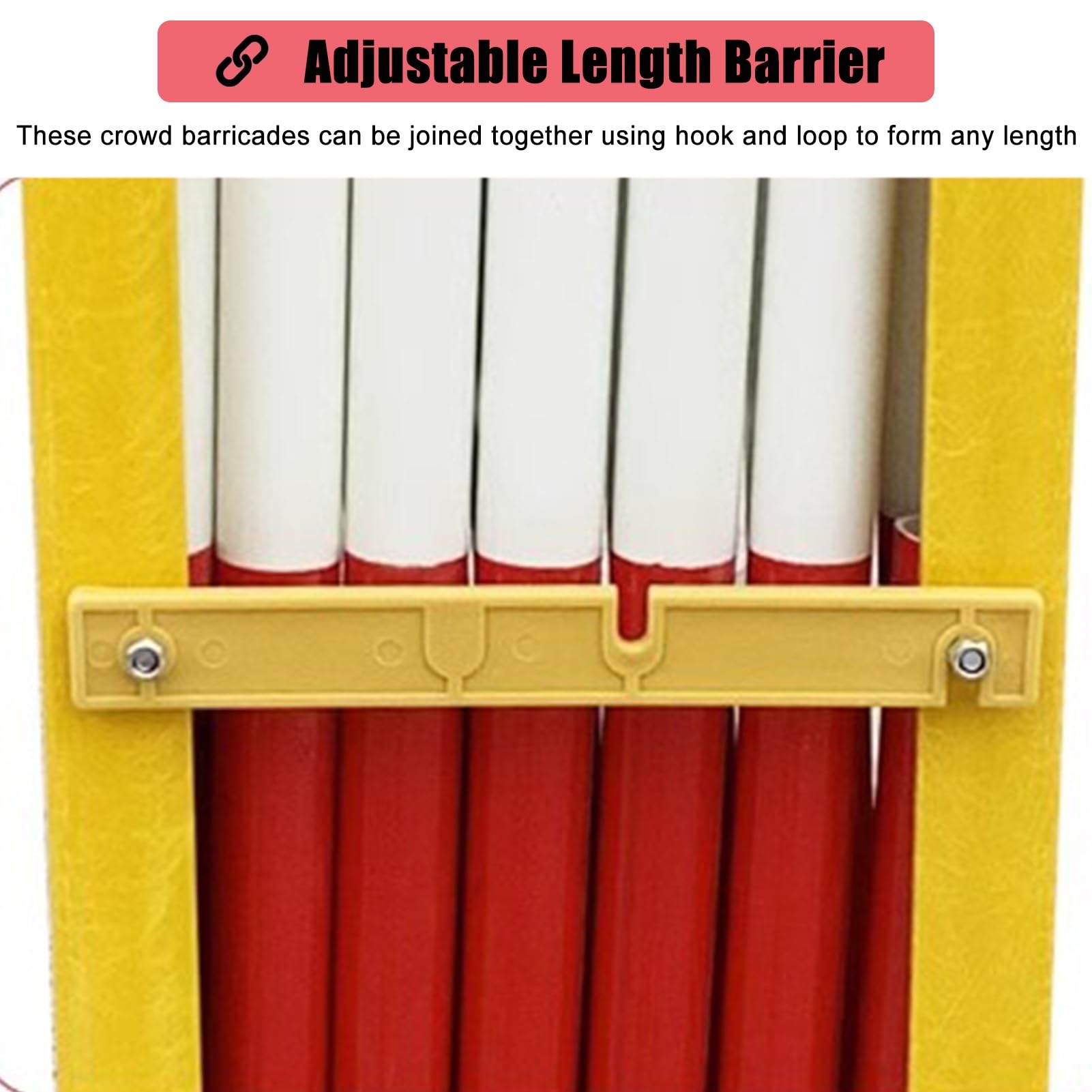 Barrera de tráfico retráctil, 1,2 m x 6 m, valla de seguridad industrial para interiores y exteriores, solución de control de multitudes resistente, puerta de gestión de acceso versátil