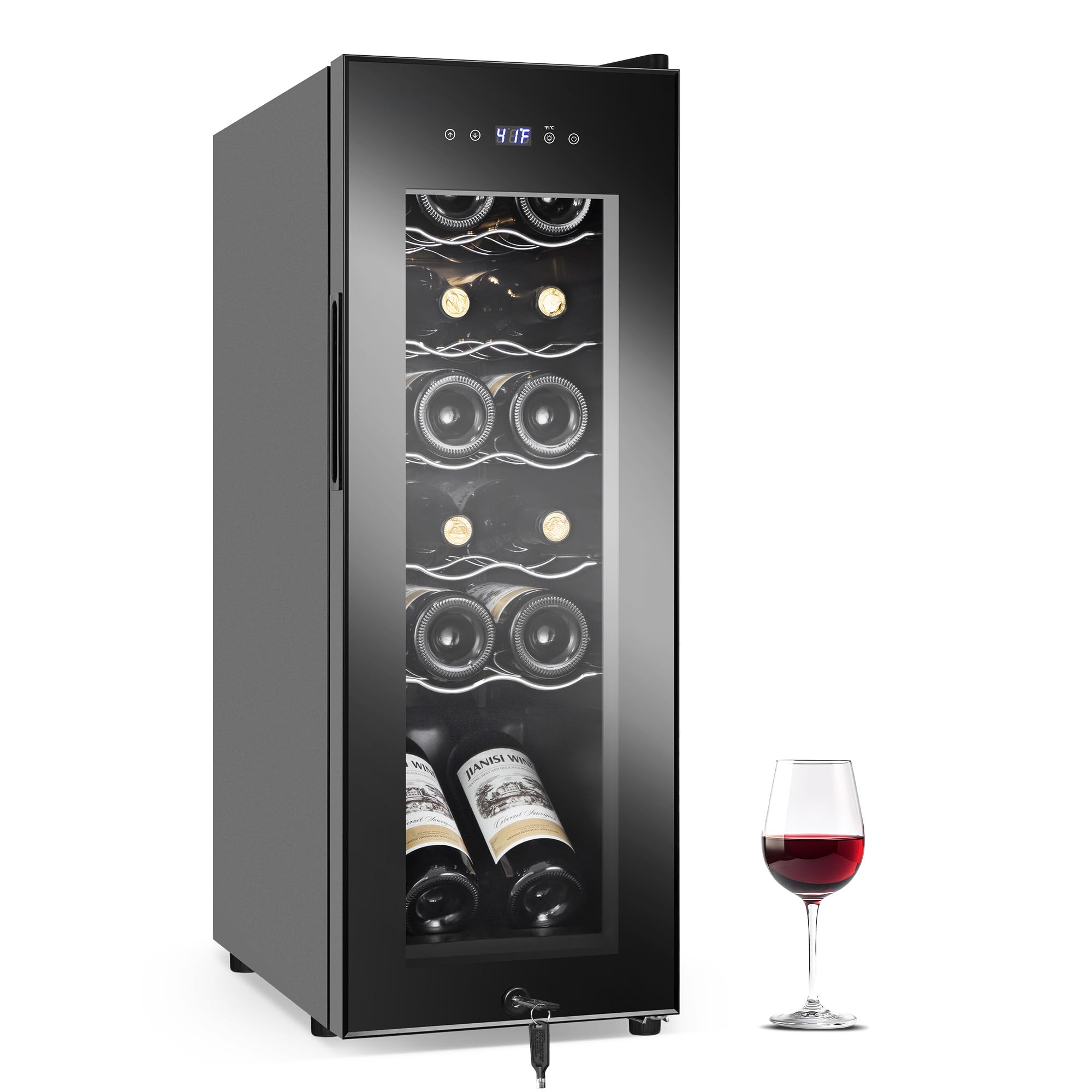 FoMup FMHJ12-1 Wine Cooler Black