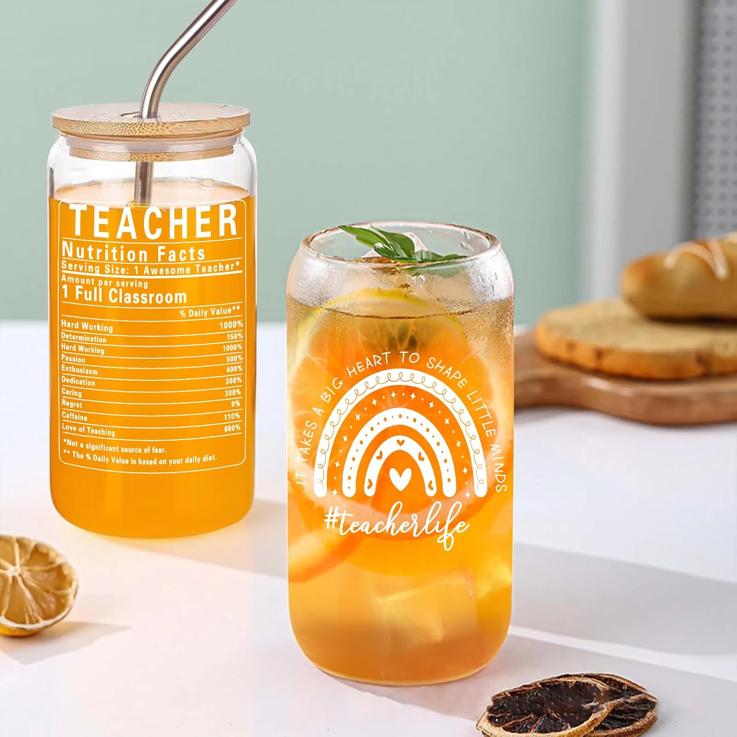 Teacher Appreciation Gifts for Women, Thank You Gifts for Teachers from Students – Teachers Day, End of Year, Graduation, Retirement, Birthday Gift Basket with 16oz Drinking Cup, Journal(Brown)