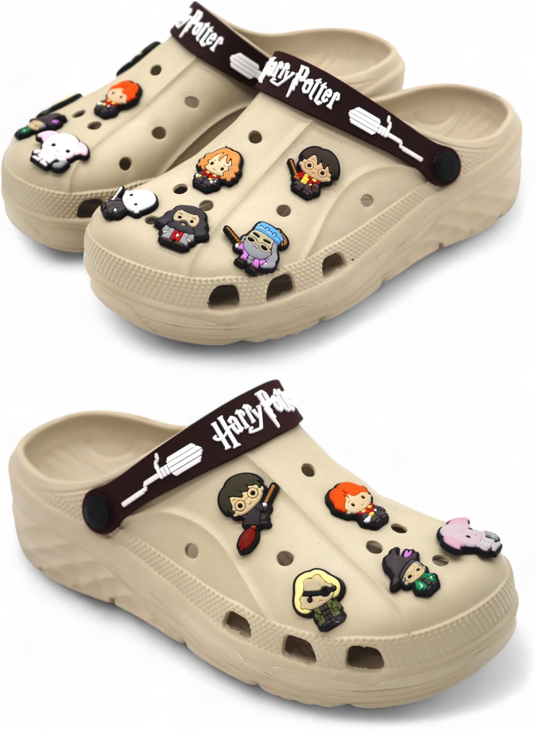 Sponsored Ad - SVAAR x Harry Potter Men's Magical Clogs with 10 Authentic Harry Potter Charms Included and Adjustable Back Strap