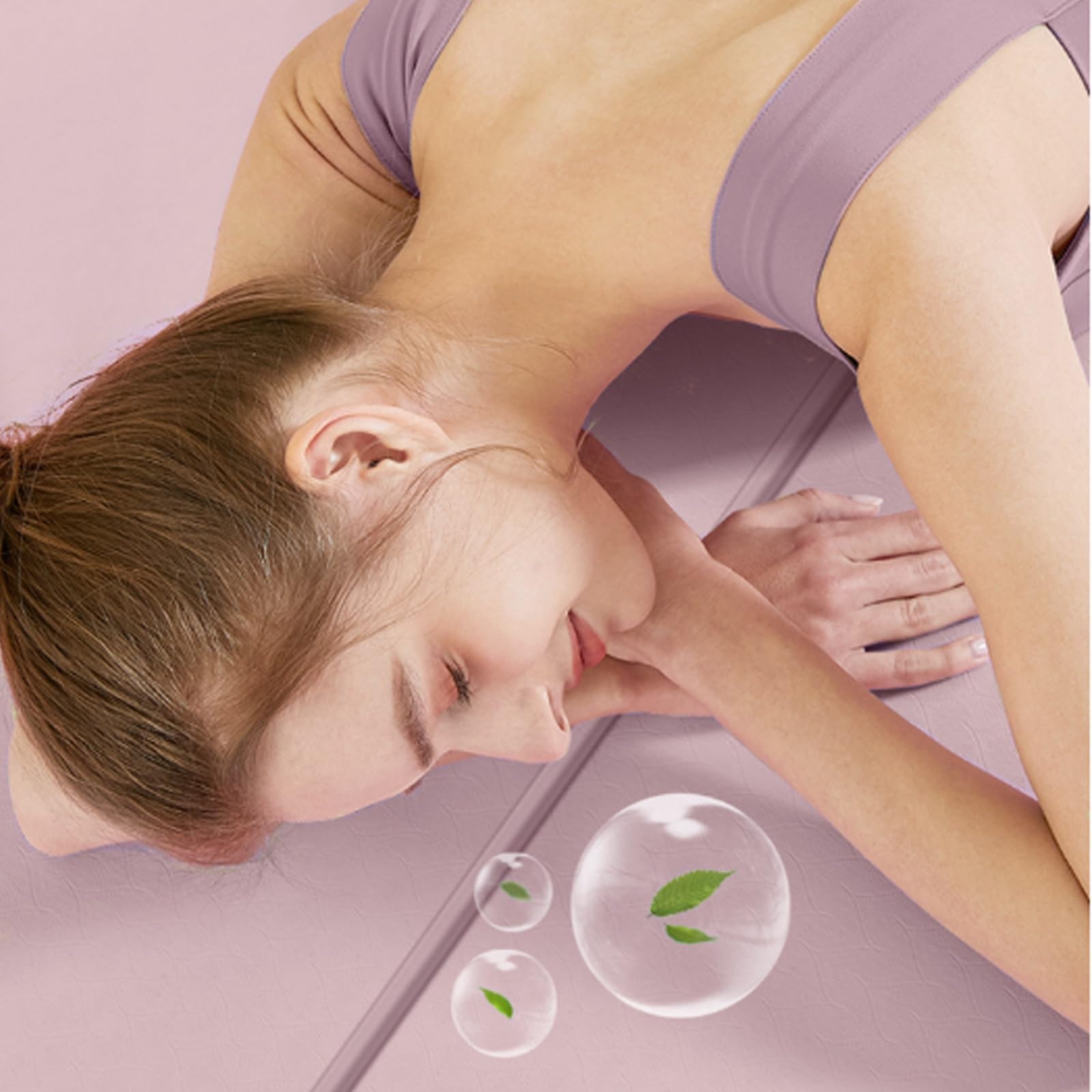 Plegable PortáTil Esterilla de Yoga Deportes Colchoneta Antideslizante Gimnasia Suave Multifuncional Ligera Esterilla Entrenamiento para Ejercicio AeróBico MeditacióN Estiramientos