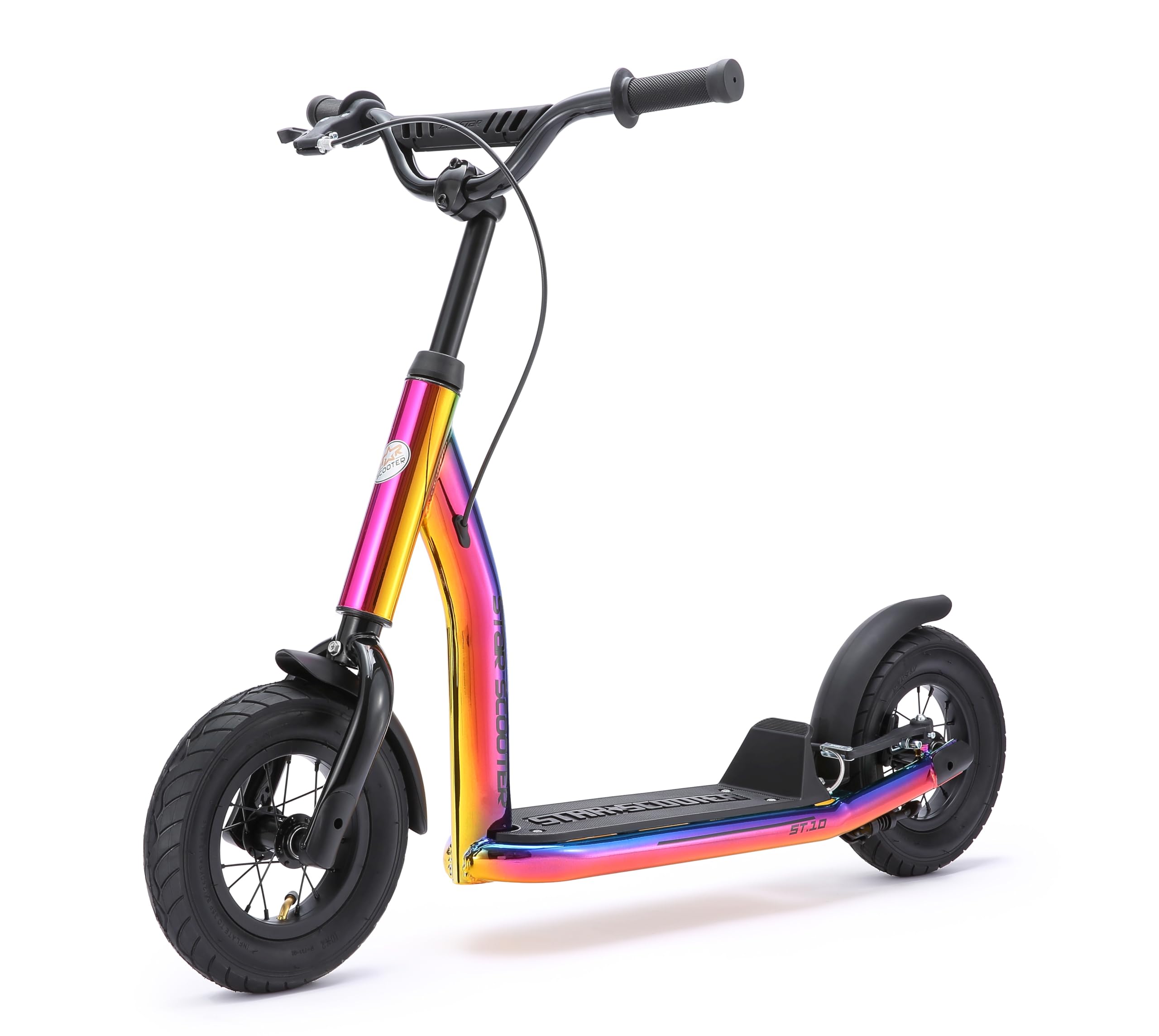 STAR SCOOTER Kinder Tret Roller ab 5 Jahre | City Kick Scooter Luftreifen Höhenverstellbar 10 Zoll New Gen