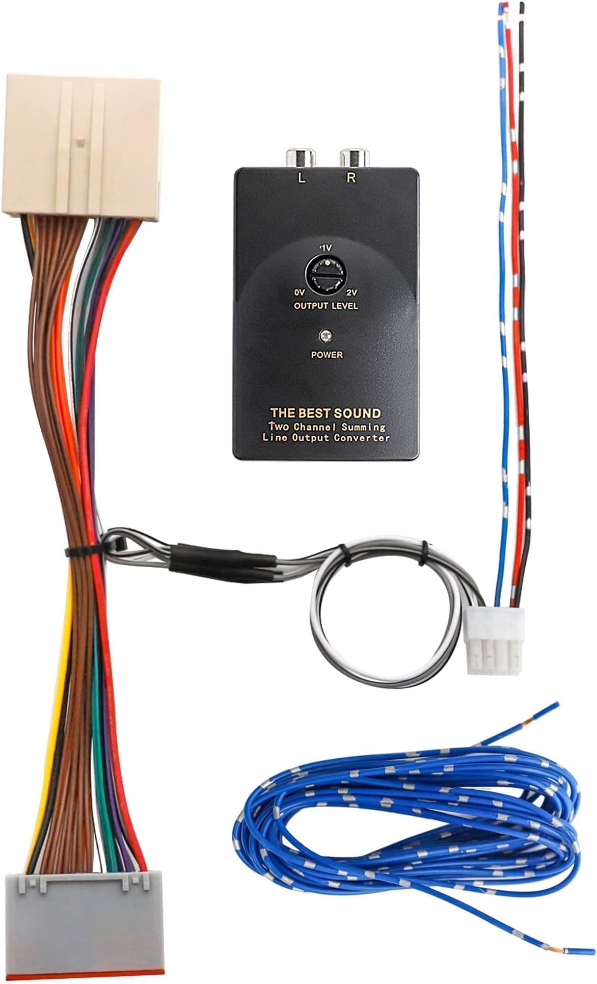 NuIth Add Amplifier Subwoofer Interface Adapter Replacement for 2003-2014 Ford F-150 Focus Mustang Expedition, Lincoln Town 2 Channel RCA Line Output Converter Add an Amp Amplifier Wiring Harness