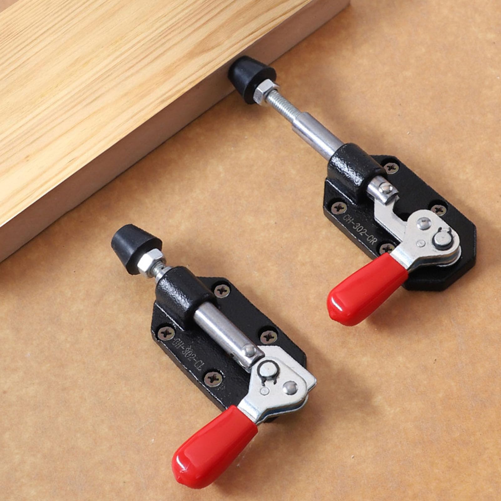 2pcs Umschaltklemme, Schnellabliebe -Druckstockschaltklemme, Abnehmbare Basis aus Gusseisen, für Holzbearbeitungsgeschäfte und -vorrichtungen, Taschenloch -Jigs, Schweißen, CNC