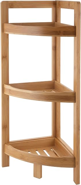 3-tier Corner Bathroom Shelf (9.05 X 9.05 X 24.4")