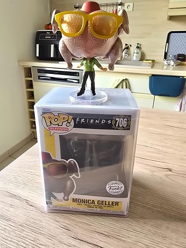 Funko Pop! & Tee: Friends-onica mit Turkey - Monica with Turkey - Medium - T -Shirt - Kleidung mit Vinyl-Sammelfigur - Geschenkidee - Spielzeug und Kurzärmeliges Top Für Erwachsene Männer