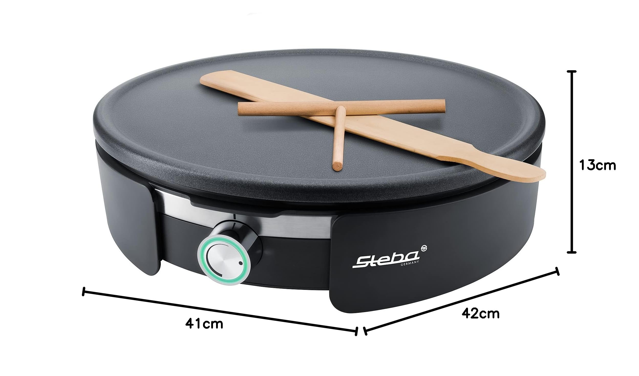 Gofrera Mini SEVERIN Crepera Elu00e9ctrica, Plancha Redonda Para Crepes  Dulces Y Salados, Mu00e1quina Crepera XXL De 30 Cm Con Regulaciu00f3n  Continua - Main Image