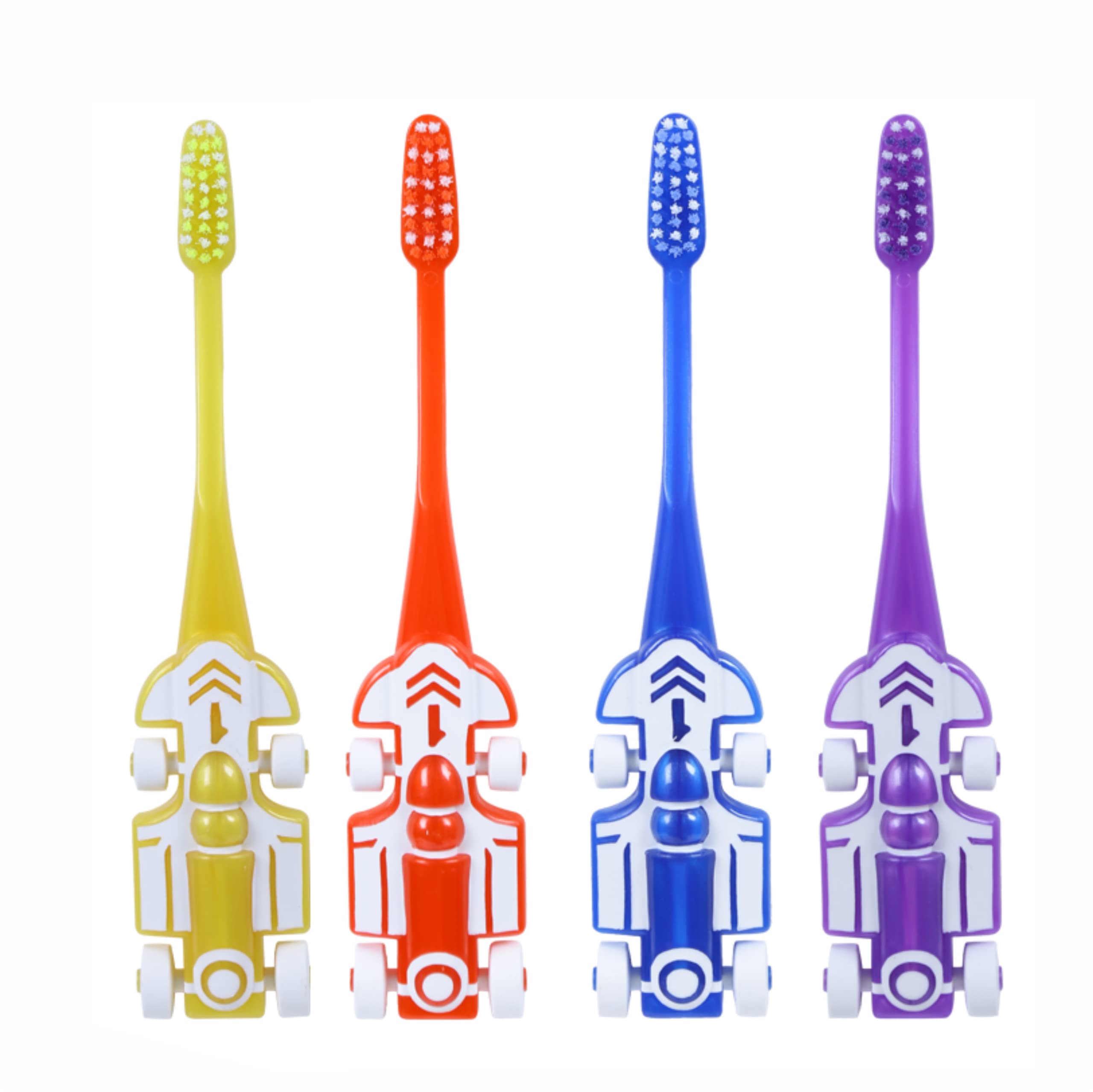 MAXI Zoom Car Kids Soft Toothbrush (Pack of 4)-picture-25