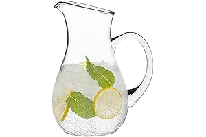 Crystal-Clear Glass Beverage Pitcher: A Versatile Carafe for Your Hydration and Party Needs
