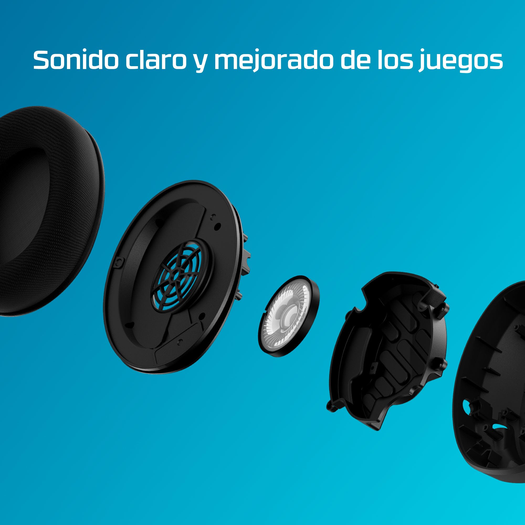 HyperX Cloud Stinger 2 Core, Cascos gaming para Playstation, Drivers de 40 mm y Audio Envolvente, 3.5 mm, Micrófono Plegable con cancelación de ruido - Blanco