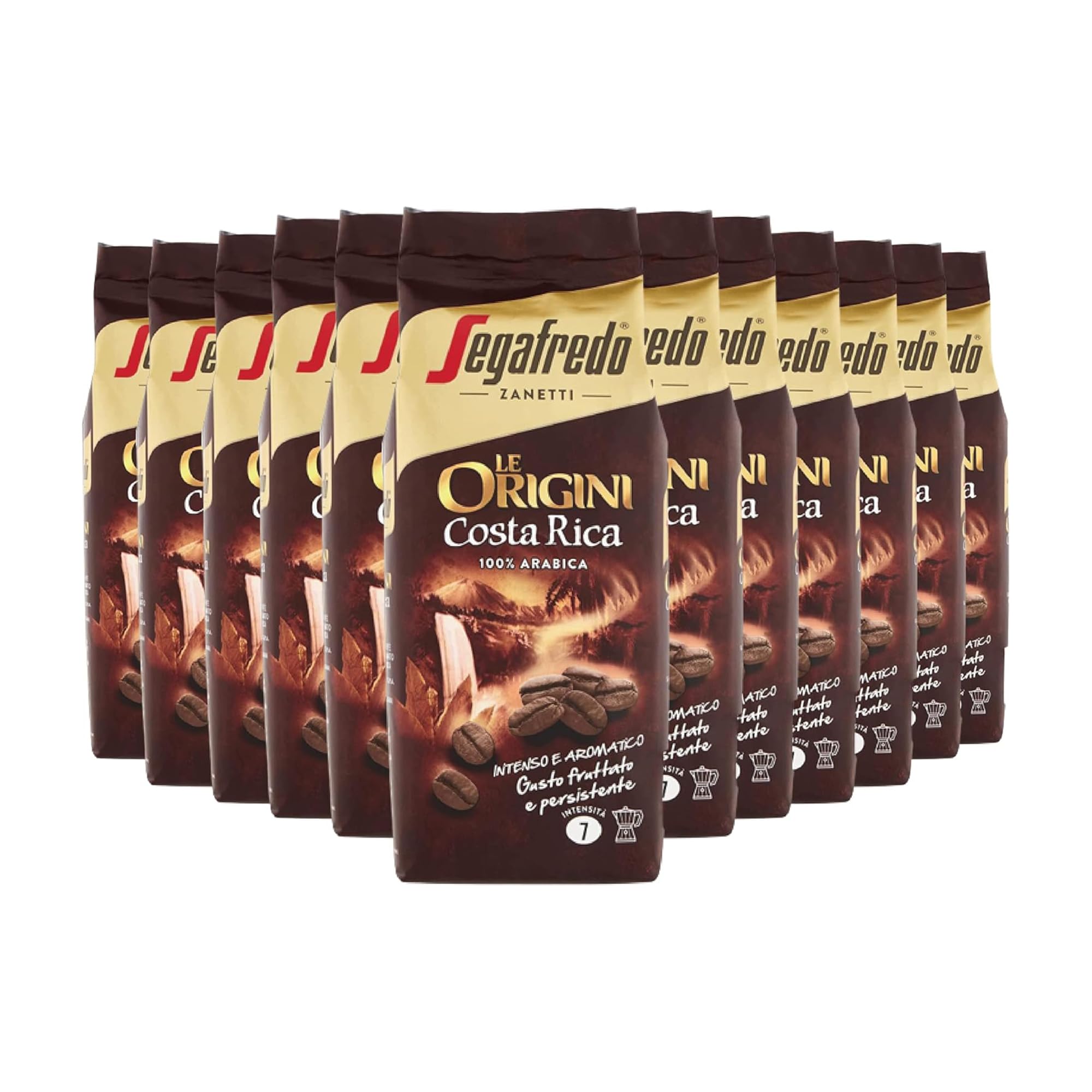 Segafredo Zanetti - Le Origini Gusto Costa Rica Line - Intense and Aromatic - 12 Boxes of 250 g