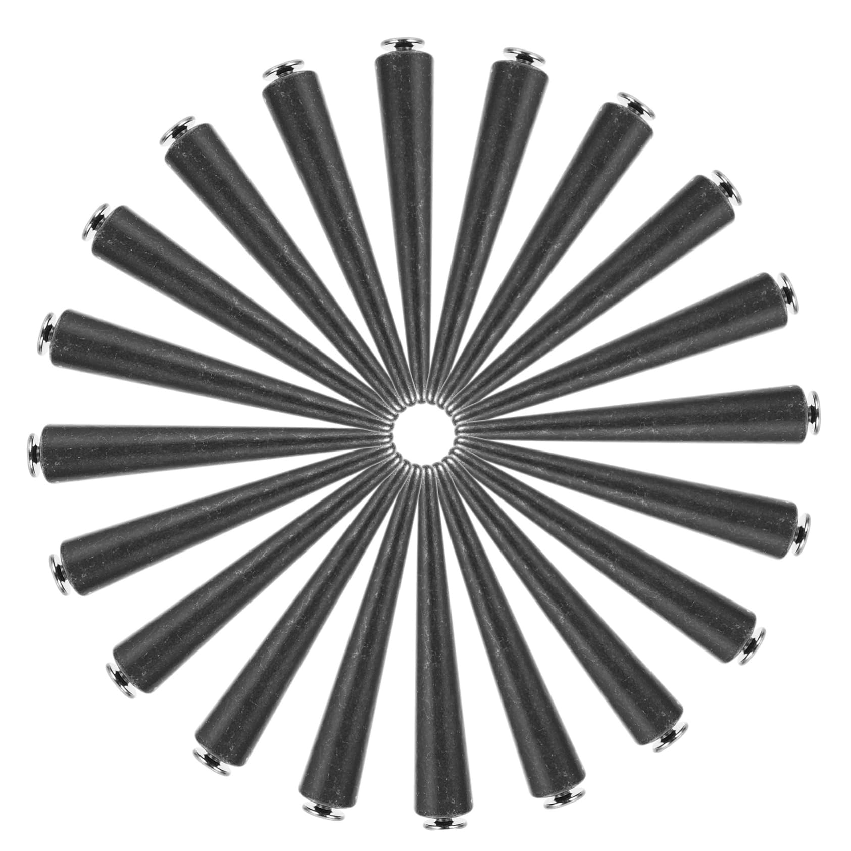 Mipcase Kit de 30 Remaches Metálicos Punk para Ropa y Accesorios, Aleación Negra, Diseño Redondo, Adecuado para Manualidades y Artículos de Cuero