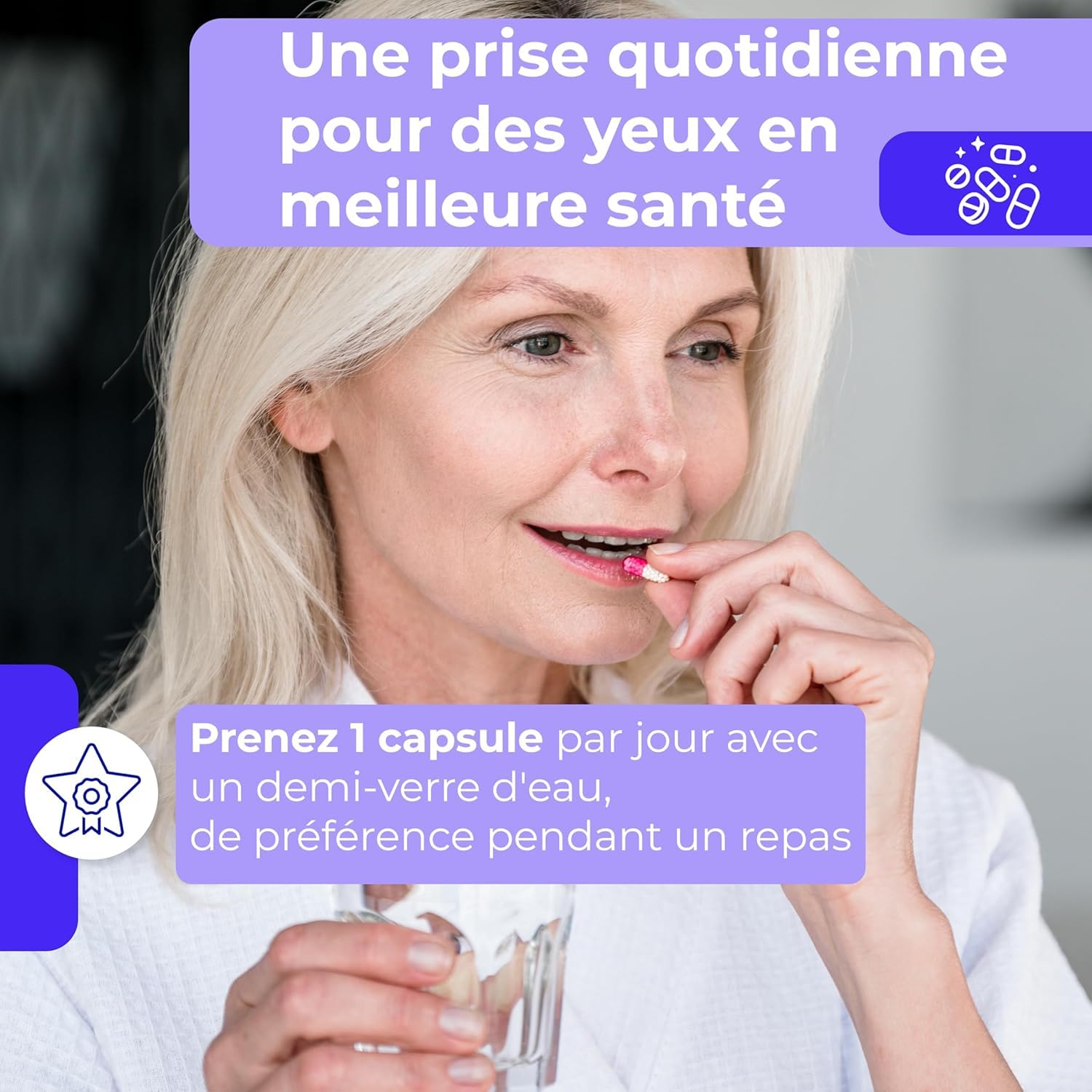 Vision 20/20 : Complément Naturel pour la Santé des Yeux à Base de Myrtille, Lutéine et Zéaxanthine - Favorise une Vision Claire - 30 gélules véganes - Fabriqué en France par NutriSolution (1)