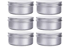 12 Pack Spice Canisters: 4 Ounce Aluminum Tins with Screw Lids for...