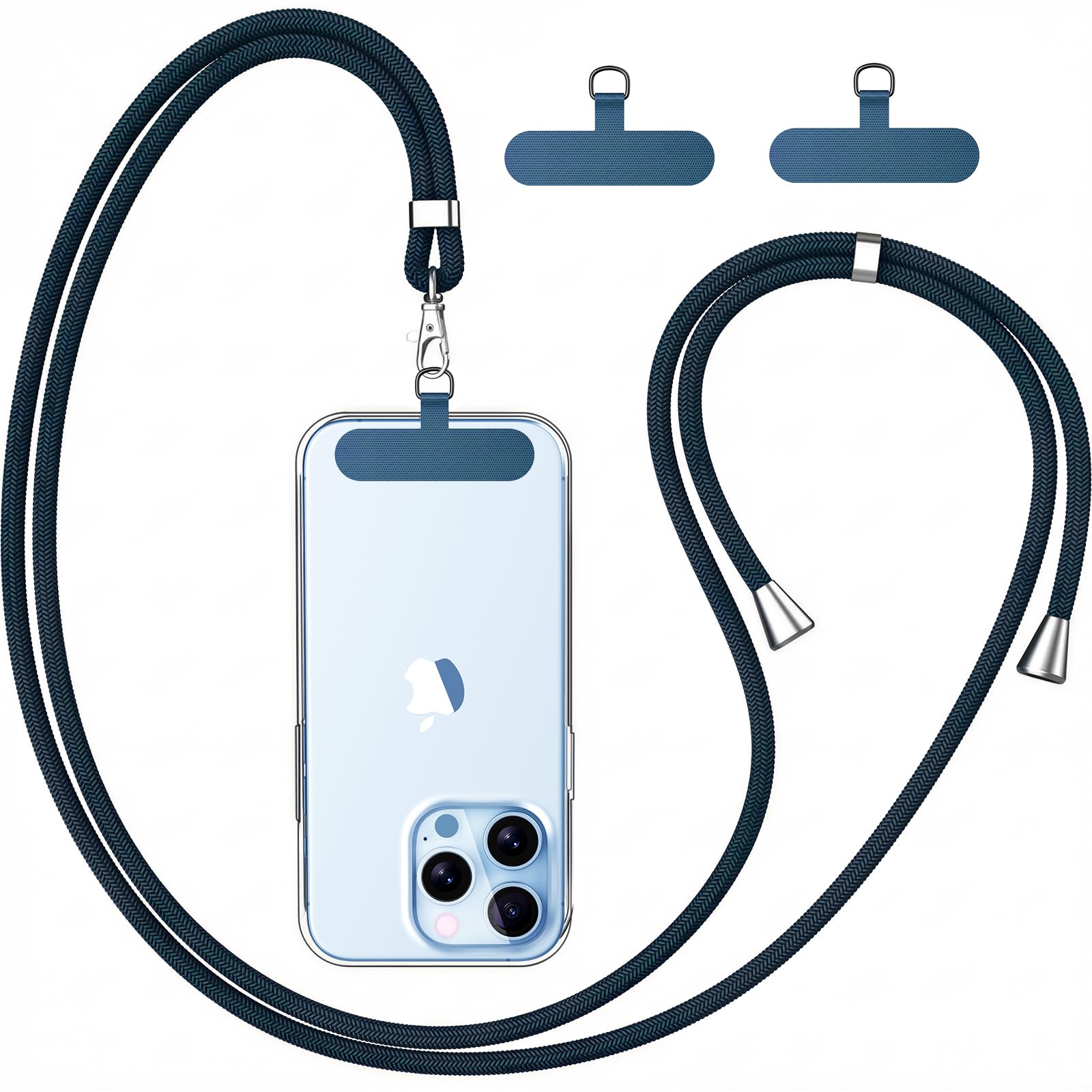 caslord Handyband Universal, Handy Lanyard mit Universelles Patch, Handyband mit Hülle kombinierbar, Einstellbar und Abnehmbar
