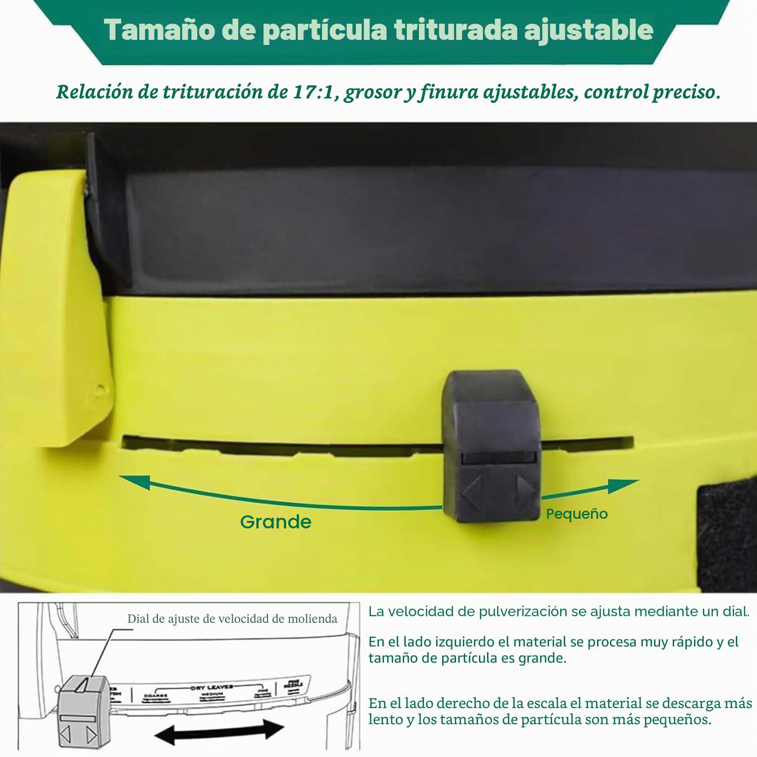 Trituradora De Hojas Eléctrica Sin Cuchillas 2500 W Trituradora Eléctrica Con Cable Y Ruedas Y Bolsa Recolectora Jardín Trituradora 8000 Rpm,Para Hojas,Césped Y Recortes Jardín,noPowercord