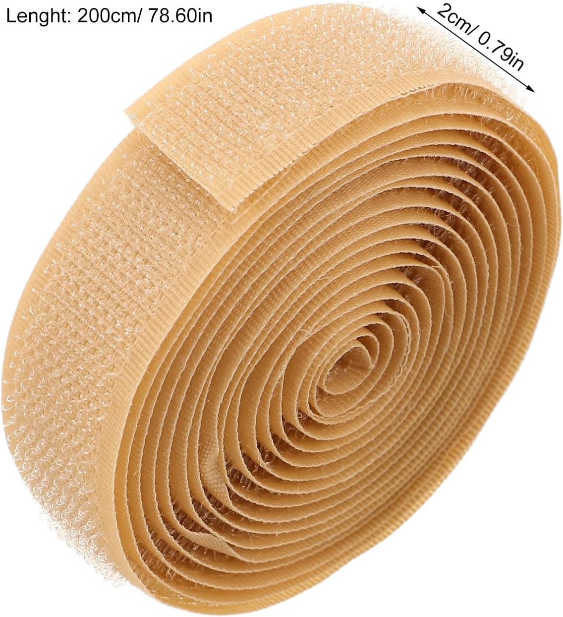 5 Pairs Sew-On Hook and Loop Strips - 3/4 Inch Width x 3.3ft Roll - Non-Adhesive Excellent Grip Nylon Tape for Sewing Crafts Clothing Fabric Repairs and DIY Projects