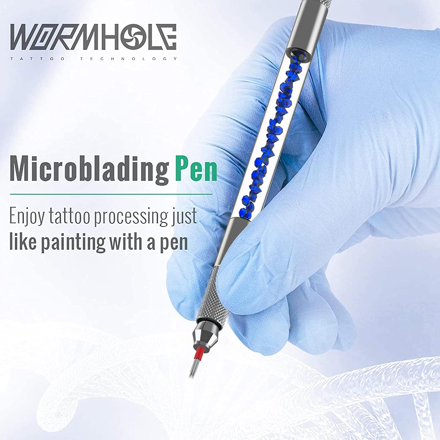 Wormhole Tattoo Stick and Poke Kit Microblading Kit Tattoo Kit DIY Tattoo Kit Home Tattoo Kit with Ink Microblading Pen for Tattoo Supplies and Eyebrow TK095