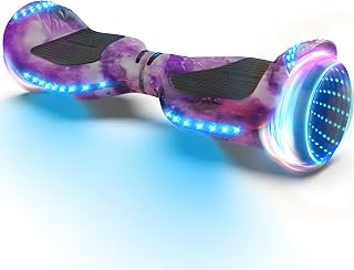 XERATH All Terrain hoverboard hoover boards for a 7-12 year old , Bluetooth Speakers self-balancing control system, bright LED lights and flashing wheels,hoverboard for adults UL2272 Safety Certification for all ages (GALAXY)