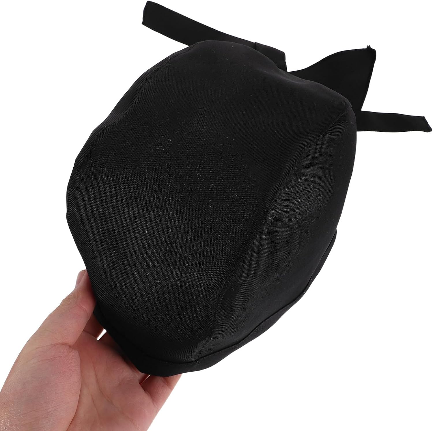 ARTIBETTER 6pcs Quick-Dry Japanese Chef Head Wrap Pirate Hats with Tails Unisex Cooking Caps for Restaurant Food Service and Kitchen Staff Black