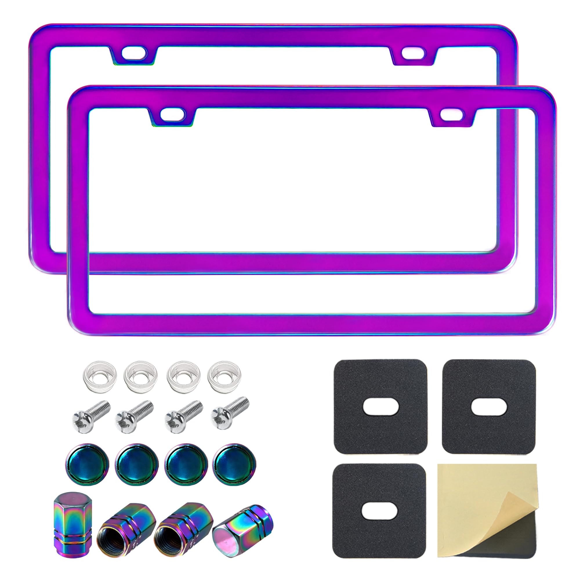 Carsories Iridescent License Plate Frame