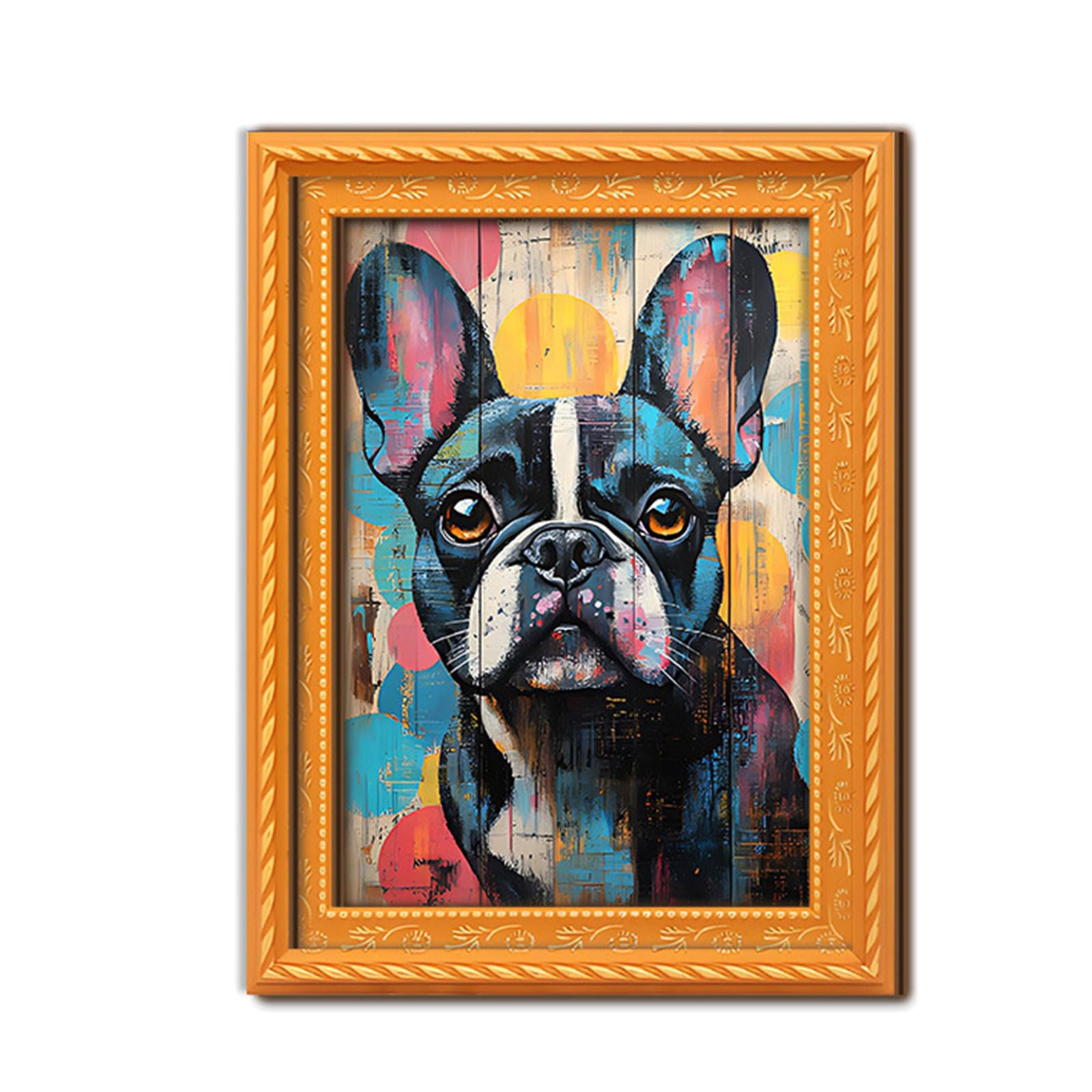 Jazuaiao Unique Retros Dog Art Decoration Cats Picture Frame Refrigerator Magnets for Fridge or Offices Cats Picture Frame Refrigerator Magnets