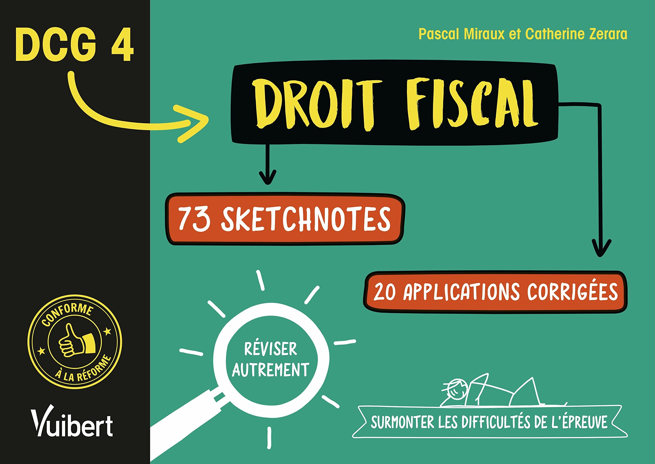 DCG 4. Droit fiscal en 73 sketchnotes et 20 applications corrigées: Réviser autrement et surmonter les difficultés de l'épreuve