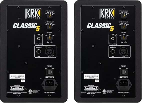 KRK CLASSIC 5 5 Aktif Stüdyo Monitorü, 50W, Çift
