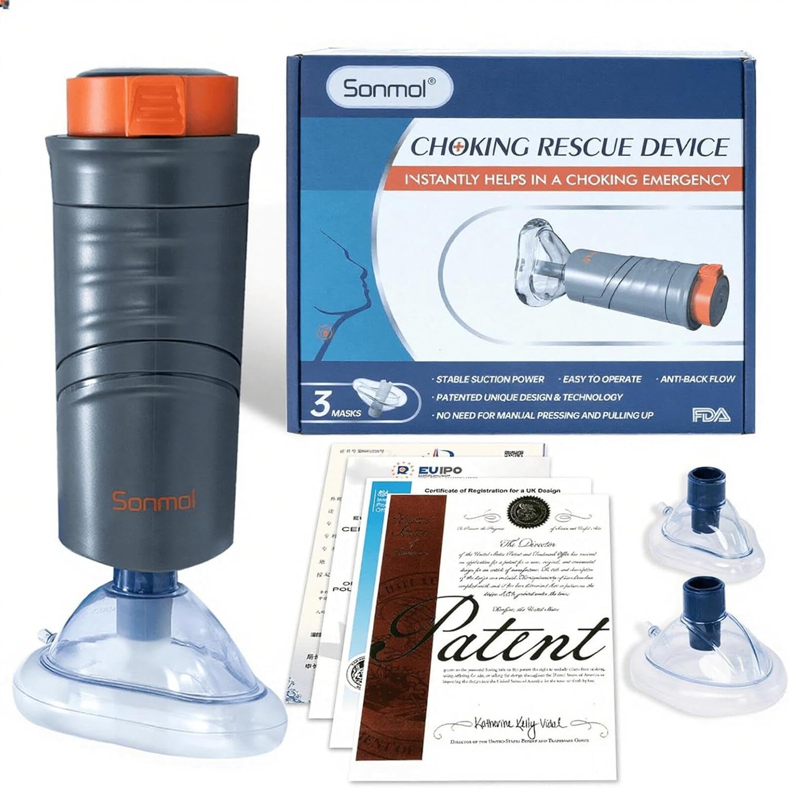 Amazon.co.jp: Jinghui 喉詰まり 吸引 choking rescue device 誤飲