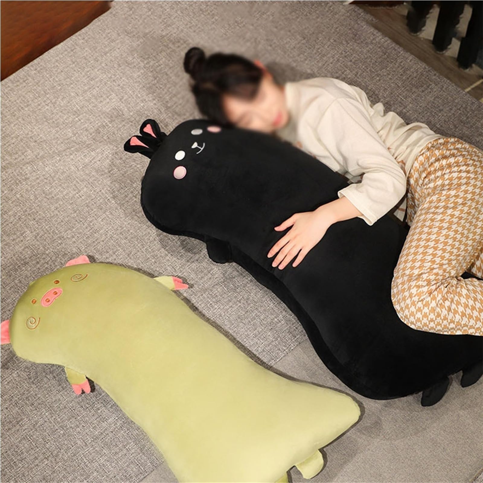 Peluche De Dinosaurio, Suave Tierno Almohada Larga Abrazar Muñeco De Peluche Realista Juguete De Regalo para Niños Niñas(Pink)