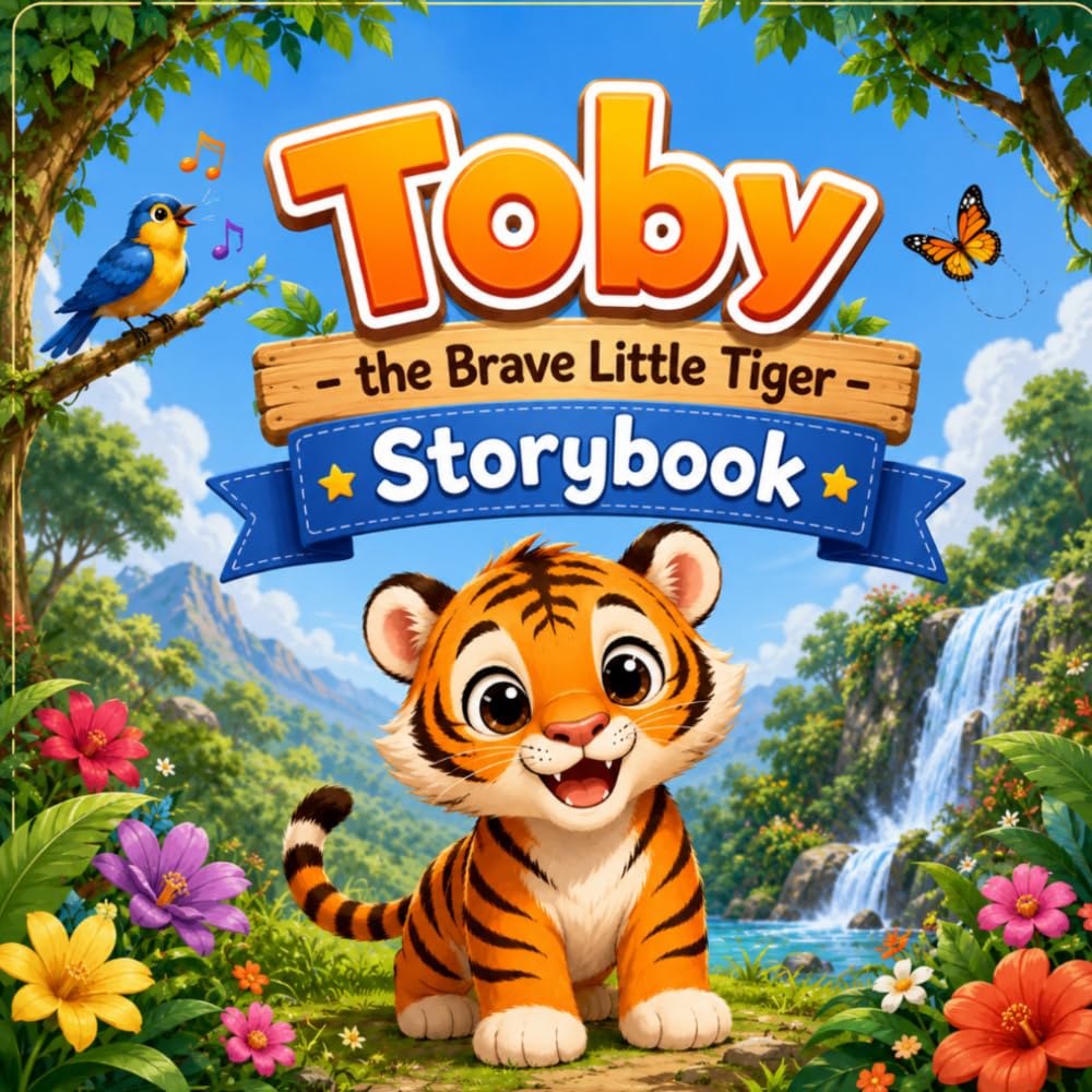 Toby - the Brave Little Tiger: Cute Storybook
