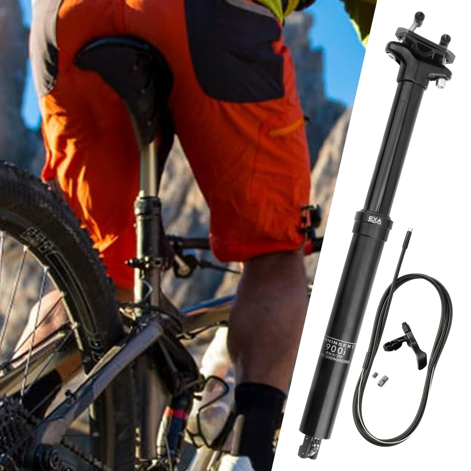Canotto reggisella per bicicletta, 30,9/31,6 mm, in lega di alluminio regolabile, per mountain bike, viaggi, pendolari, bici da città, parco all'aperto