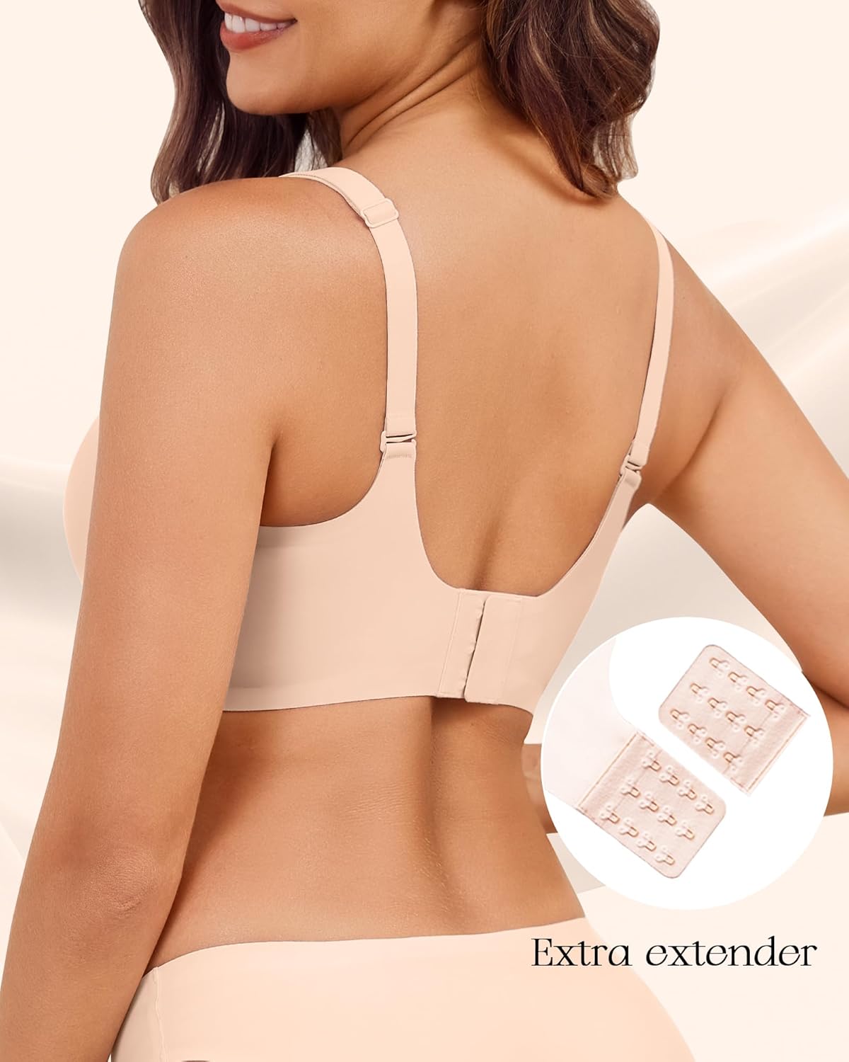 Seamless Nursing Bras for Breastfeeding Maternity Bra for Pregnancy Wireless Comfort Sleep Bralette with Extender - Image 4