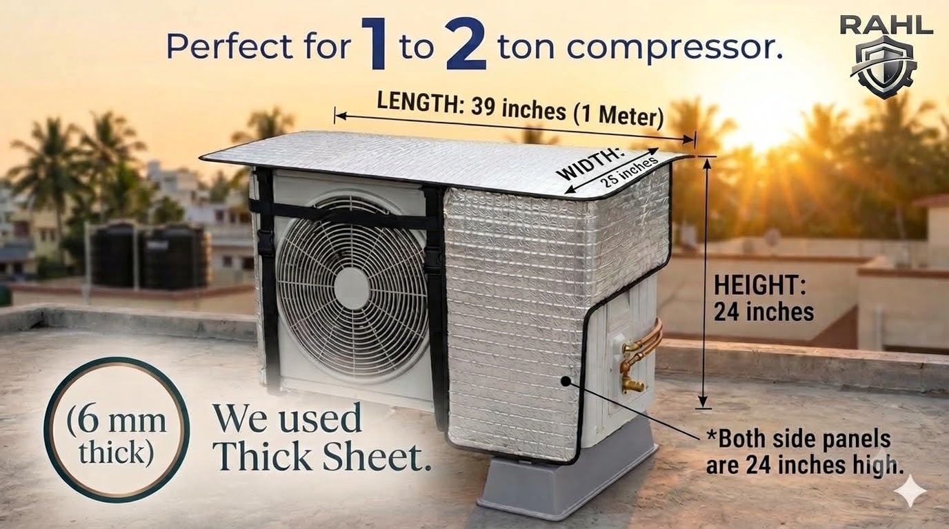AC Outdoor Unit Cover - Sun & Heat Protection -5 AC Outdoor Unit Cover - Sun & Heat Protection -5