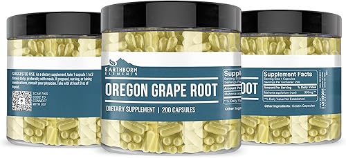 Miniatura 4 de Earthborn Elements Raíz de uva Oregon 200 cápsulas, pura y sin diluir, sin aditivos