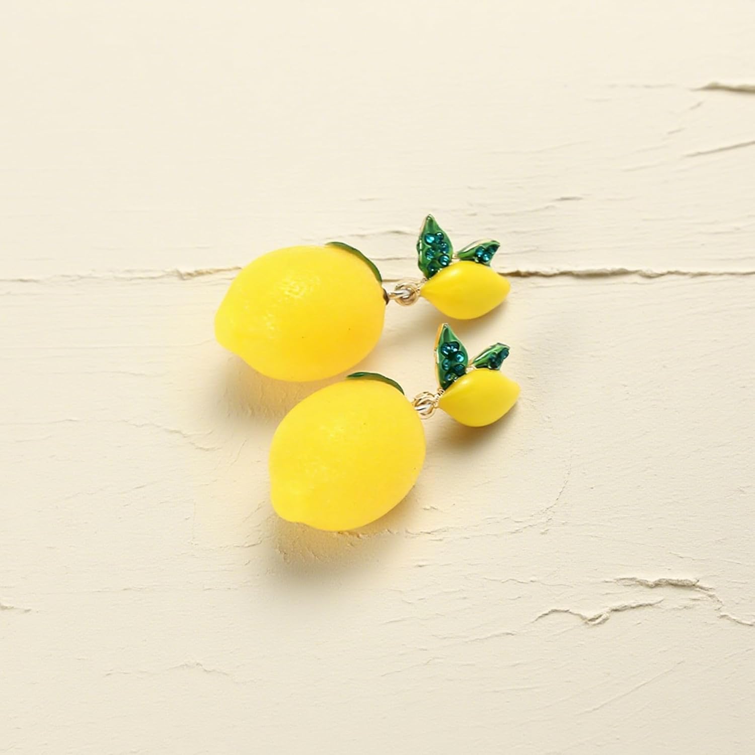 Lemon Earrings for Women Unique 3D Grape Lime Green Leaf Drop Dangle Earring Cute Funky Party Prom Jewelry Gift - Image 6