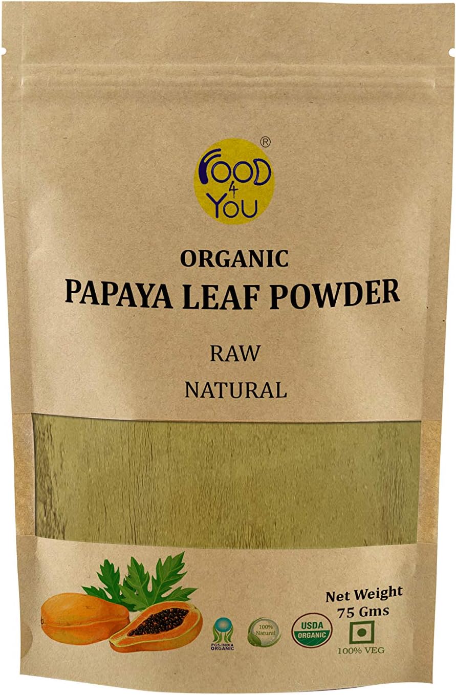 Food 4 You Organic Papaya Leaf Powder, 75g