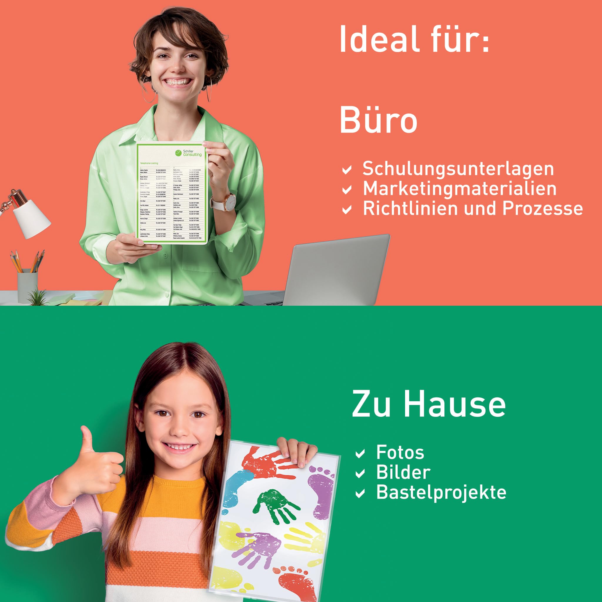 Leitz iLAM Home - Kit fai da te per plastificatrice A4, taglierina, forbici in acciaio inox e arrotondatore angolare, plastificatrice a caldo, con 30 buste per plastificazione, 75-125 micron, per casa