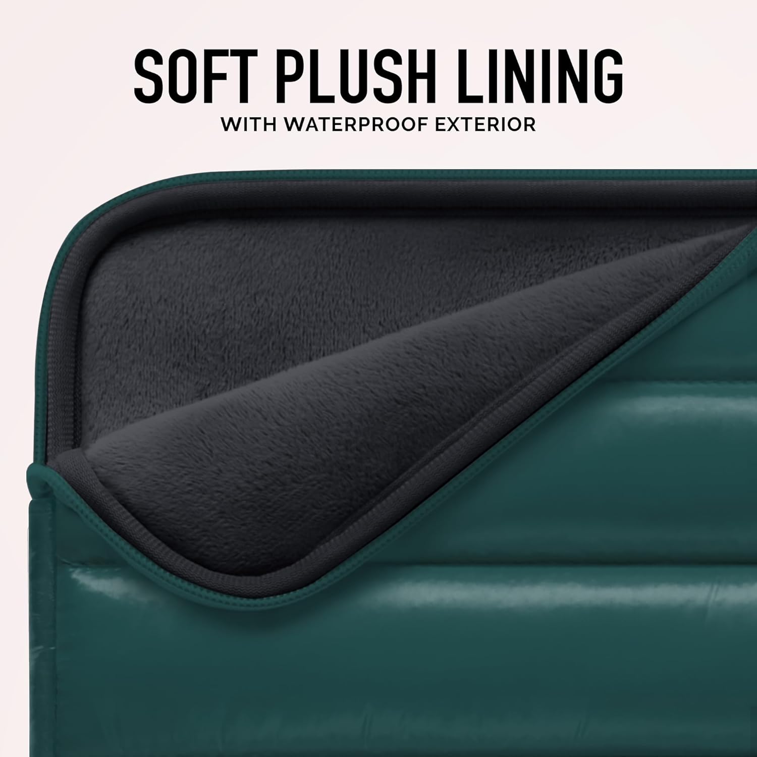 VANDEL - The Original Puffy Laptop Sleeve 13-14 Inch. White Laptop Sleeve for Women. Carrying Case Cover MacBook Pro 14 in, MacBook Air 13 Inch, iPad Pro 12.9, Dell, Asus, HP - Image 6