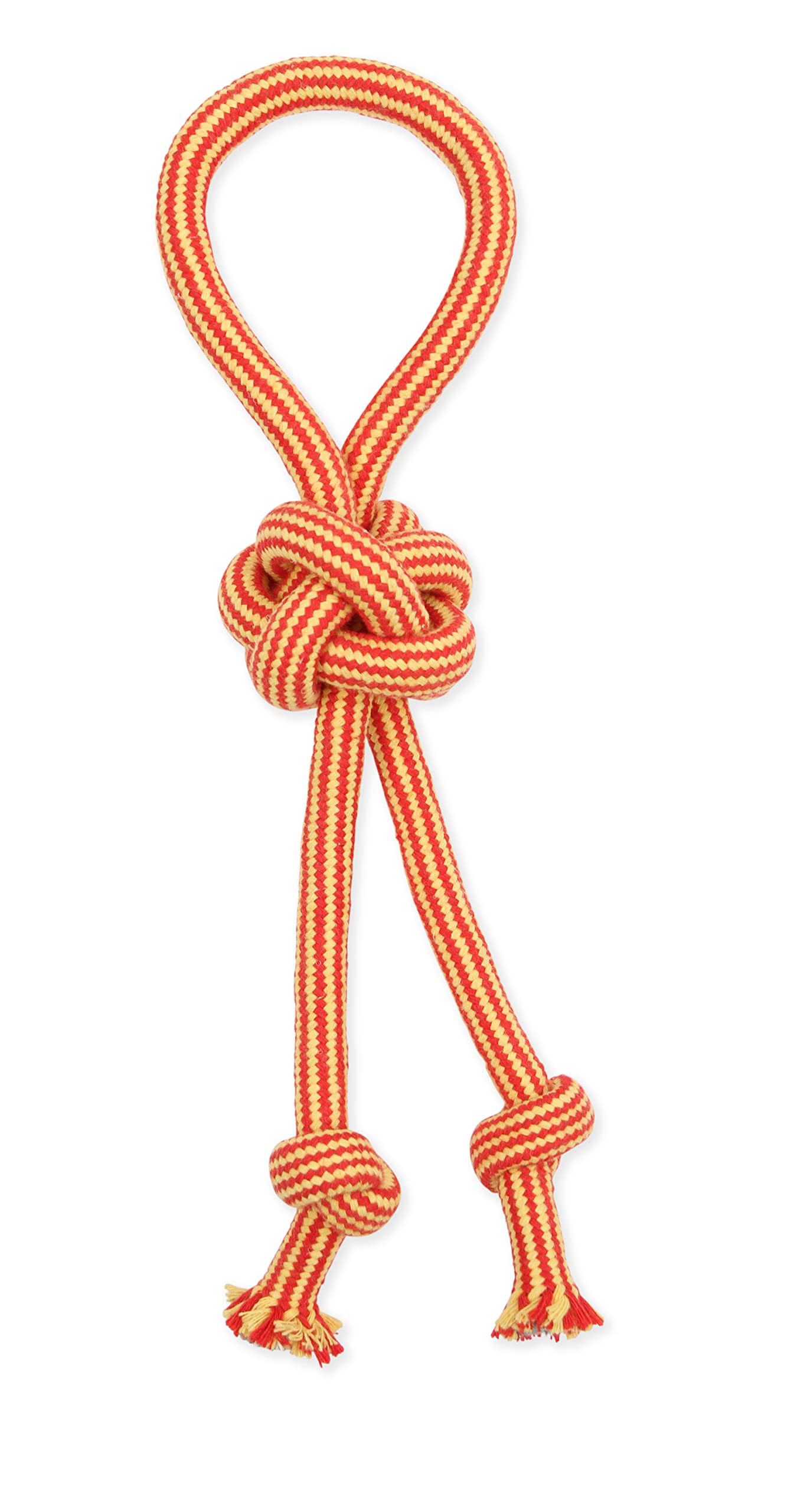 Mammoth Pet ProductsSmall 14" Extra Double Tug Big Knot w/Loop Handle - Assorted Colors