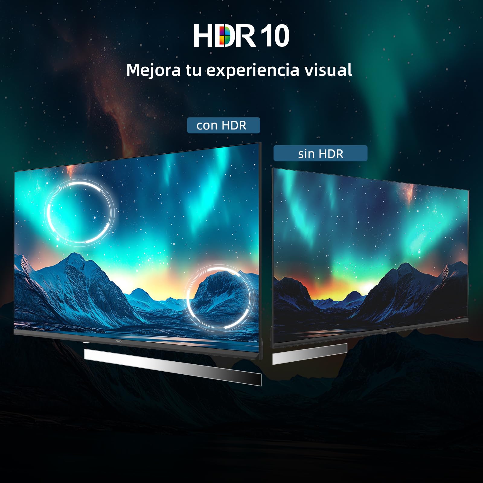 CHiQ LF32FT Smart TV 32 Inch (80 cm), Full HD, HDR10, Google TV OS, Dolby Audio,Chromecast Integrado, Diseño Metal Sin Marco, Sintonizador DVB-C/T/T2/S/S2