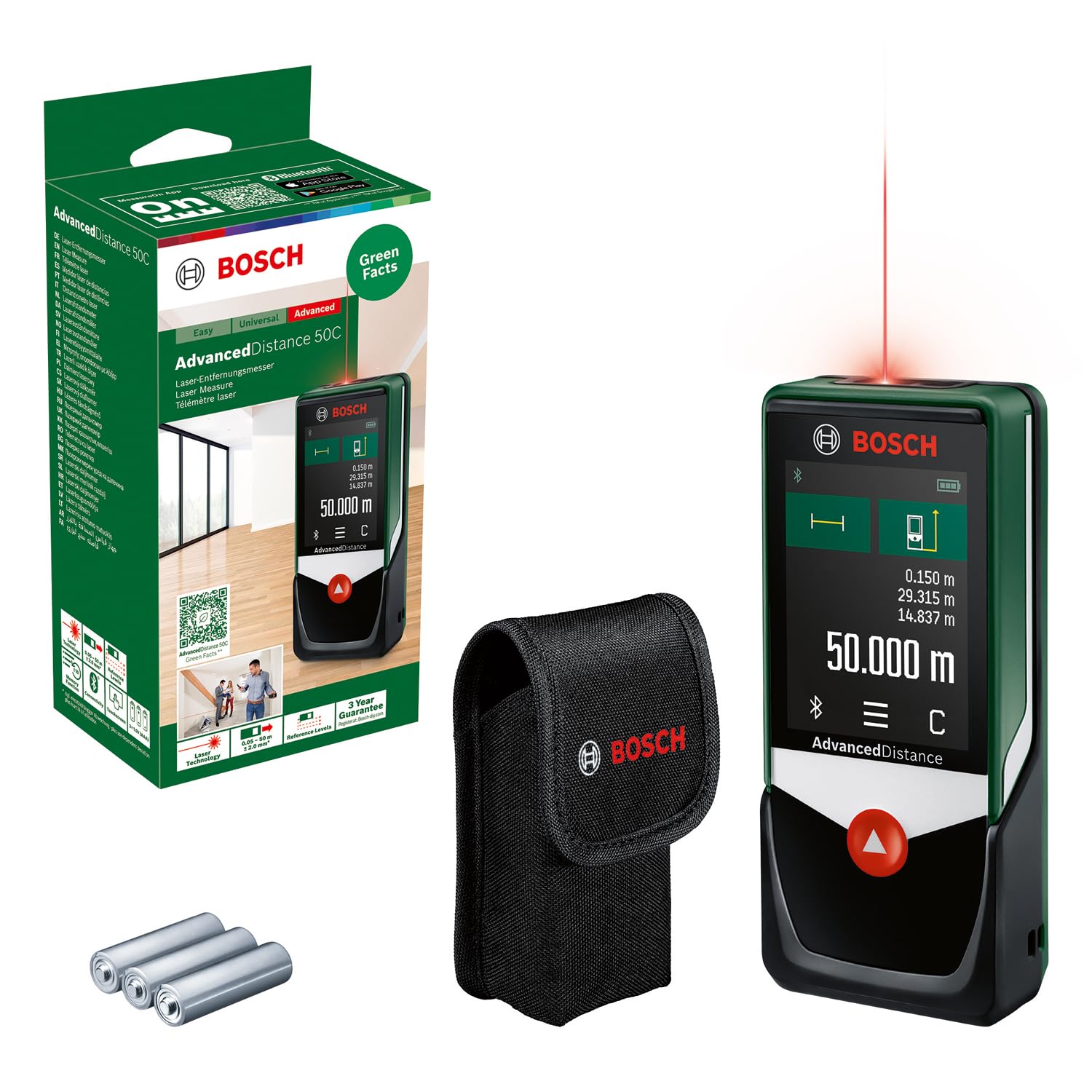 Bosch ADVANCEDDISTANCE 50C Laser Distance Measure 50m