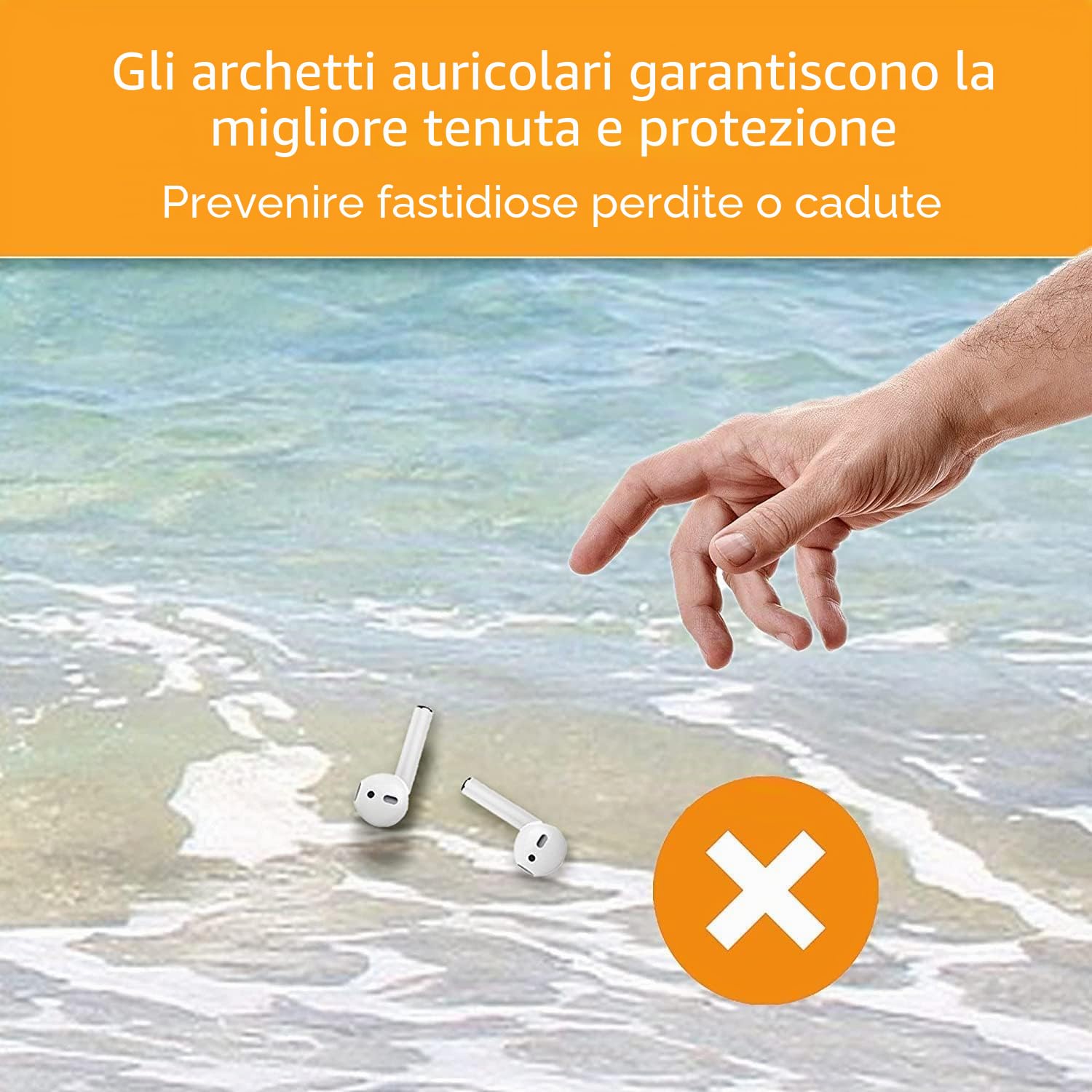 LATRAT 4 pezzi di archetto per auricolari Drop, sport, accessori per cuffie, ganci compatibili, perfetti per sport e attività all'aperto, comfort duraturo