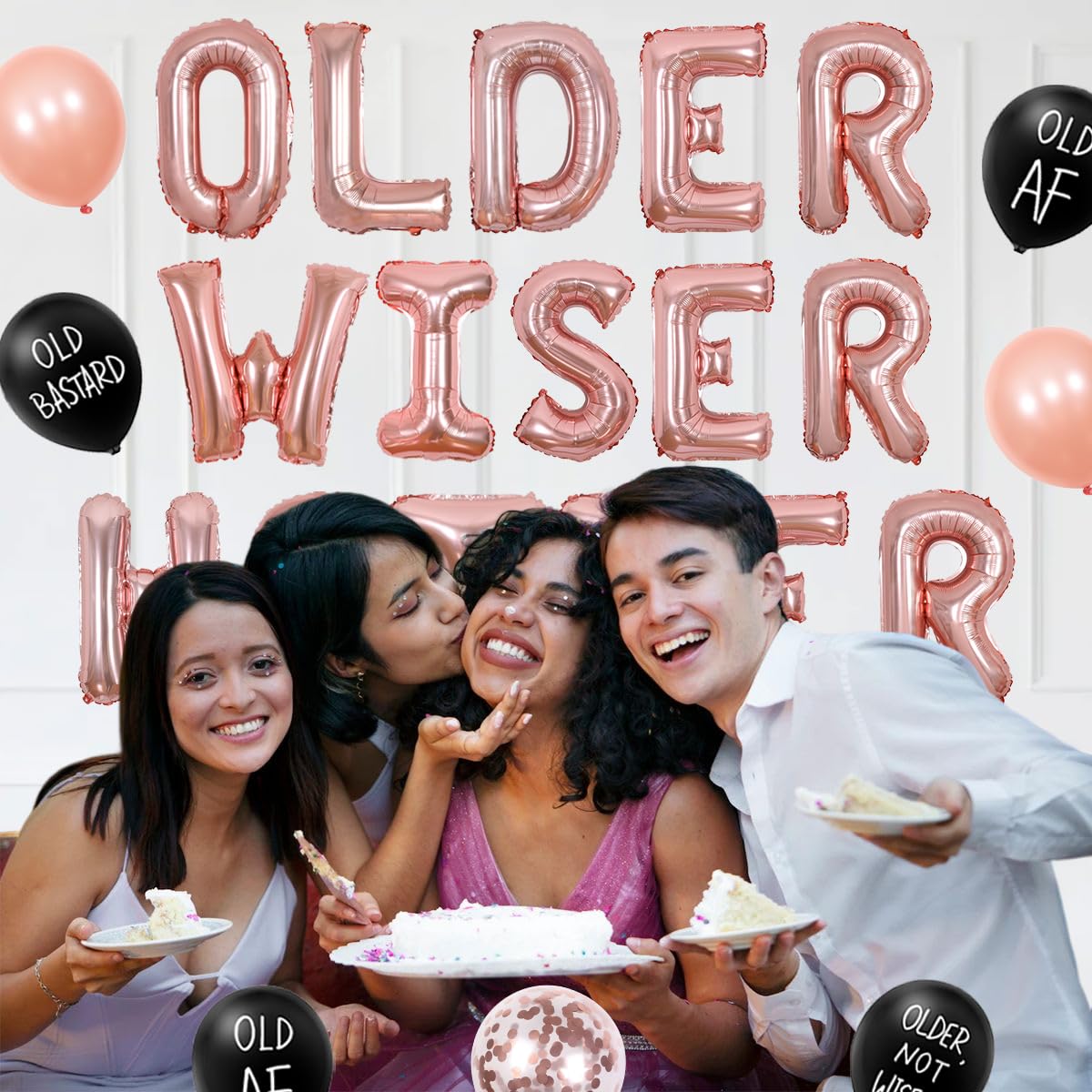 Bannière D'anniversaire Amusante à Paillettes Dorées – Fournitures De Fête D 'anniversaire Pour Homme – Fournitures De Fête D'anniversaire Pour Homme – 21e, 30e, 40e, 50e, 60e, 70e, 80e Anniversaire