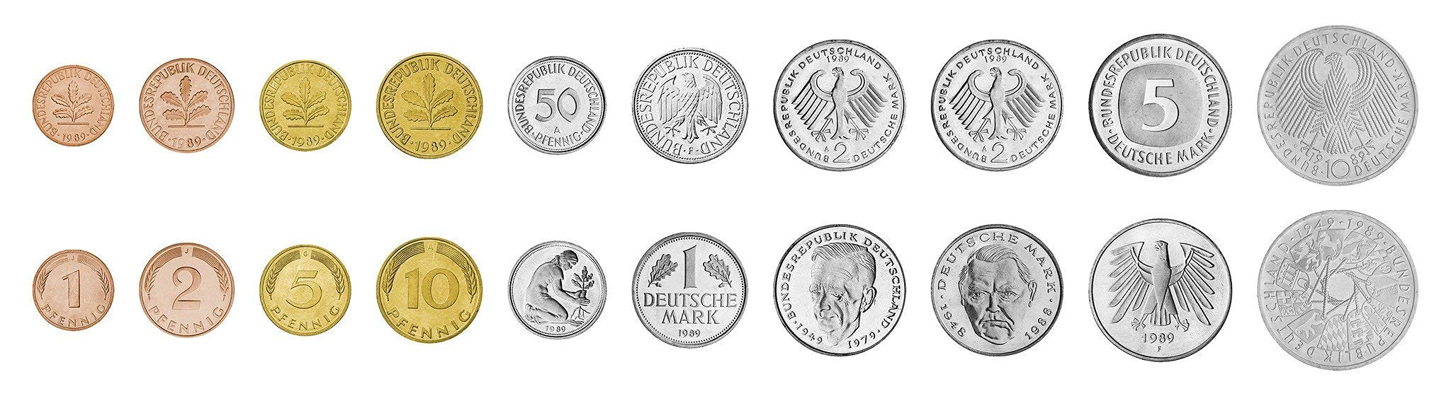 Monedas de Alemania - 19 Monedas y 2 Billetes, Colección 25 Aniversario de la Caída del Muro de Berlín
