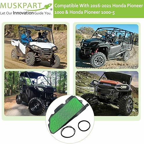 Miniatura 3 de 17215-HL4-A02 Filtro de aire para Honda Pioneer 2016 2017 2018 2019 2020 2021 Honda Pioneer 1000 1000-5 Reemplazo del juego de filtros de aire