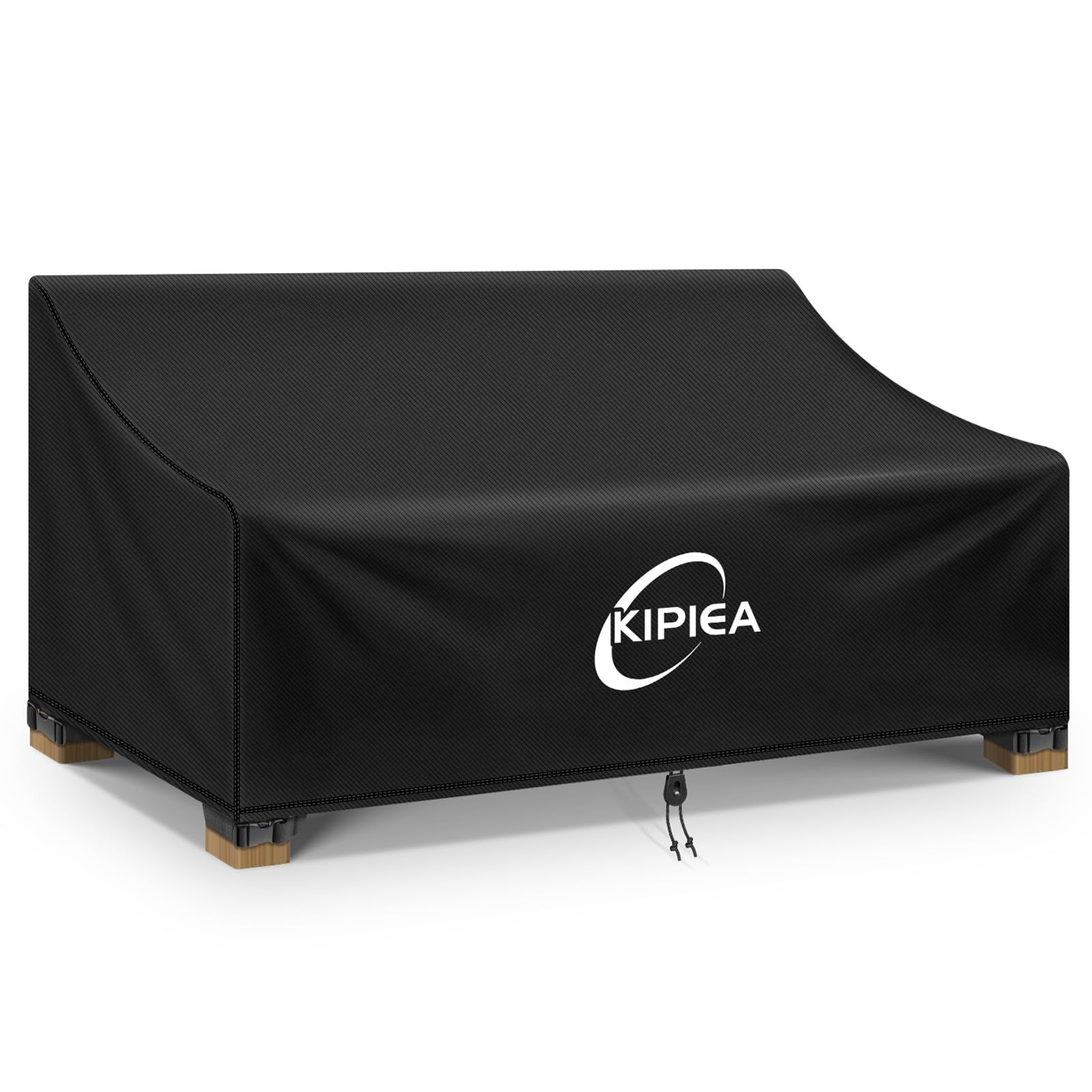 Kipiea Patio Sofa Cover, Heavy Duty Outdoor Couch Covers Waterproof Winter, 3-Seat Patio Furniture Cover Loveseat, Outdoor Sofa Covers with Anti UV