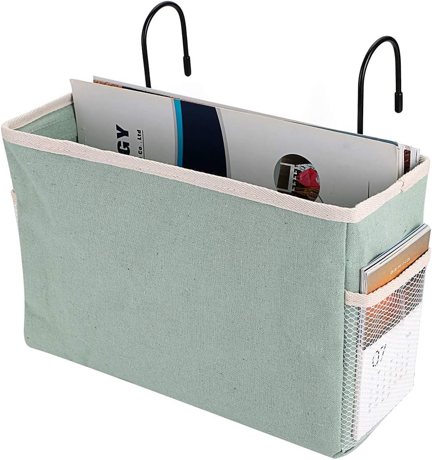 SUMNACON Hanging Storage Basket for Bed, Office, Home, School, Dorm, Green
