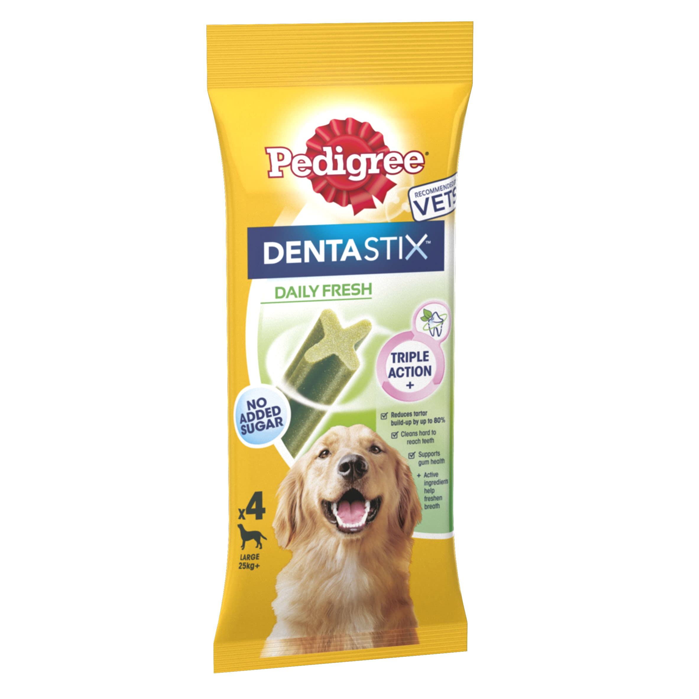 PEDIGREE Dentastix Fresh Daily Dental Chews Large Dog 4 Sticks