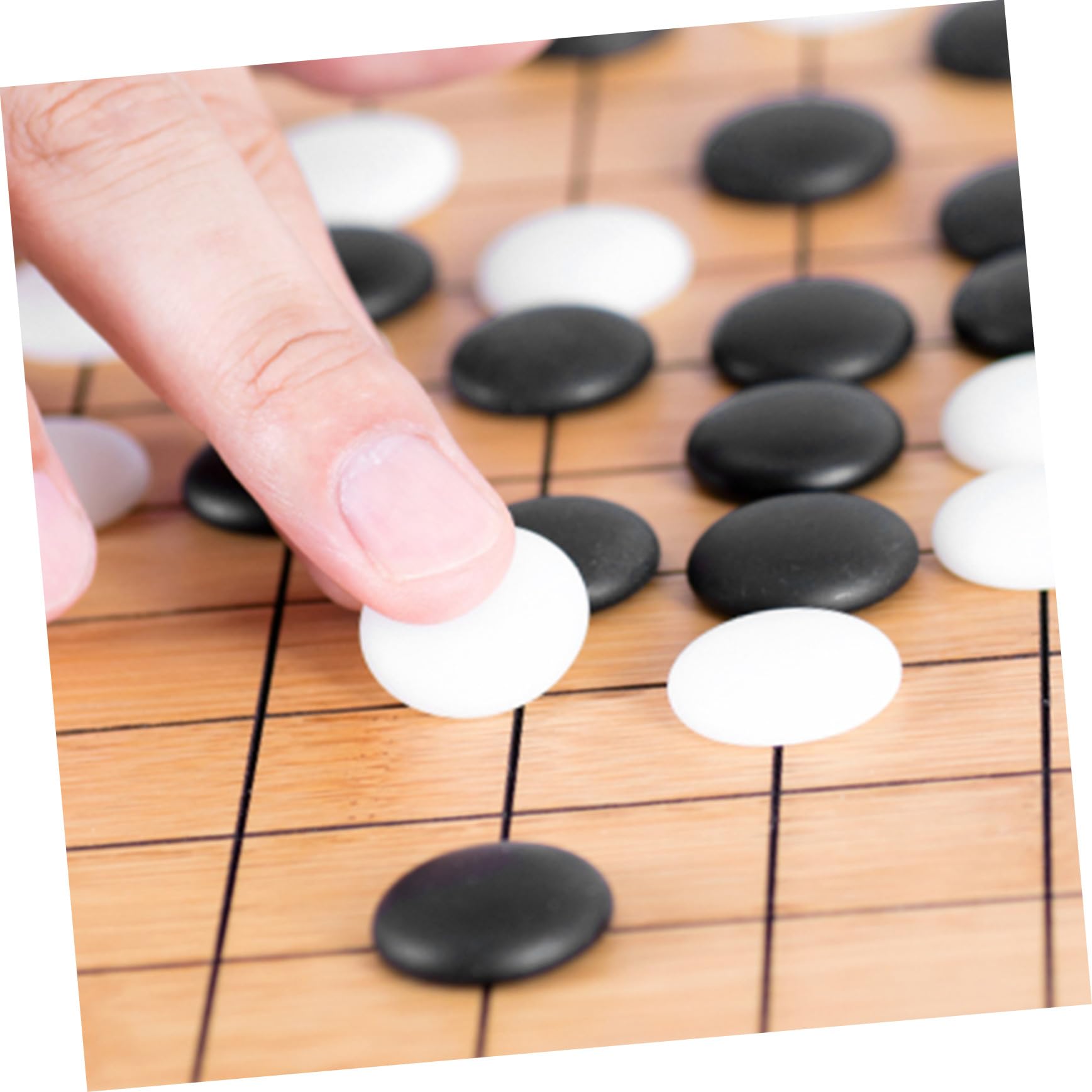 Hemobllo Pezzi Go da Gioco 360 Pezzi Resistenti in Resina, Piccole Pietre per Scacchi Artigianali, Accessori per Giochi da Tavolo per Casa e Scuola